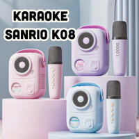 Loa Karaoke Mini Bluetooth Không Dây Sanrio K08 Thiết Kế Nhỏ Gọn Âm Thanh Hifi Chất Lượng Cao, Bộ Hát Karaoke  (JA SHOP)
