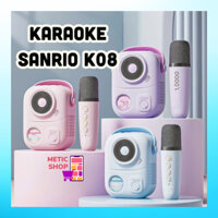 Loa Karaoke Mini Bluetooth Không Dây Sanrio K08 Thiết Kế Nhỏ Gọn Âm Thanh Hifi Chất Lượng Cao, Bộ Hát Karaoke  METIC
