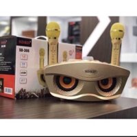 Loa karaoke mini di động SD-306 loa hát karaoke đa năng + Tặng kèm 2 micro