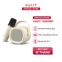 Loa Karaoke Mini HAVIT SK819BT, BT 5.3, Công Suất Tối Đa 5W, Hiệu Ứng Magic Sound, Nghe Đến 5H - Hàng Chính Hãng