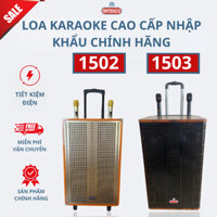 Loa karaoke ONTEKCO 1502/1503 bass 40, loa kéo 4 tấc kèm 2 mic kim loại - Ontek Sài Gòn