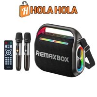 Loa Karaoke REMAX RB-M65 Bluetooth V5.4 12000mAh 100W Có LED 7 Màu Kèm 2 Mico Không Dây và Remote