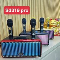 Loa Karaoke SDRD SD-319 Kèm 2 Micro Không Dây Màn Hình LCD, Chỉnh EQ, Echo, Vol Trên Micro