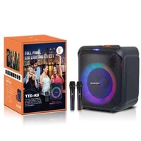 Loa karaoke TTD K8 bass 2 tấc cực mạnh/ mẫu boombass xách tay
