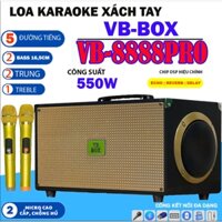 Loa Karaoke VB BOX- VB8888 PRO, 2 Bass Đôi ,2 Trung ,1 Treble, Công Suất 550W, DSP Reverb & Echo, kèm 2 Micro hát nhẹ.