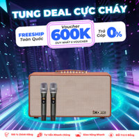 Loa karaoke xách tay iCore S8 - loa bass đôi, âm thanh stereo, công suất lên đến 400W- PHỐ CÔNG NGHỆ