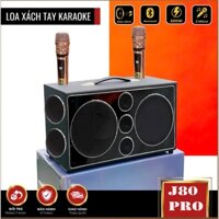 Loa Karaoke Xách Tay JBL 9 Đường Tiếng J-80PRO Bass Đôi 25Cm Công Suất 1000W Có Reverb , Echo, Delay