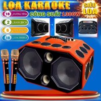 Loa Karaoke Xách Tay K10 Pro,18 Đường Tiếng, Công Suất 1300w, 2 Bass Đôi 20cm,6 Loa Trung,10 Treble Kèm 2 Micro Cao Cấp.