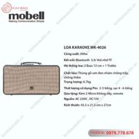 Loa Karaoke Xách Tay MOBELL MK-4260B