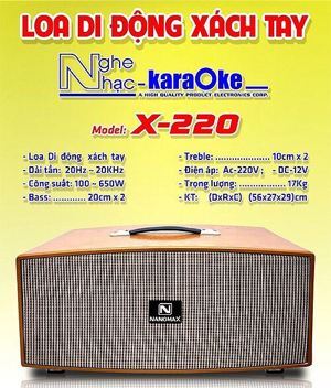 Loa karaoke xách tay Nanomax X-220