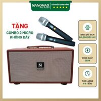 Loa Karaoke Xách Tay Nanomax K-10 , K10 Bass Đôi 10cm Công Suất 260w