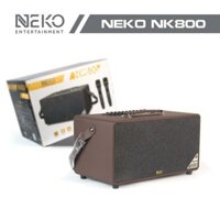 Loa Karaoke Xách Tay Neko NK800 Công Suất 120W, Kèm 2 Micro Không Dây UFH - Hàng Chính Hãng