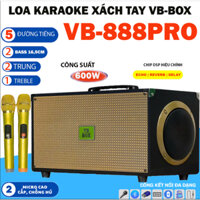 Loa Karaoke Xách Tay VBBOX VB888 - Loa 5 Đường Tiếng 2 Bass16,5 ,Công Suất 550W Echo , Reverb -Bass Chắc Hát Siêu To Hay