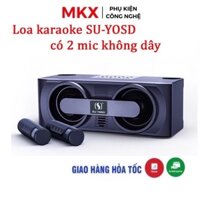 Loa Karaoke YS-205 Kèm 2 Micro Không Dây - Loa Bluetooth YS205 Hỗ Trợ USB, Thẻ Nhớ TF, Cổng AUX 3.5 Âm Thanh Chất Tốt