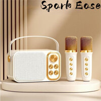 Loa Kèm Micro Karaoke Bluetooth Ys 130 Bass Siêu Trầm/Loa bluetooth mini karaoke kèm mic JVJ YS-130 Không dây/kèm 2 mic