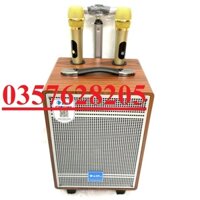 Loa kéo AZPro AZ 308 -3 đường tiếng bass 2 tấc - Tặng kèm 2 micro không dây -Công suất lên đến 250W Có remote bh 12 thág