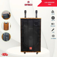 loa kéo bass 40 karaoke cao cấp ONTEKCO 1503-BLACK -[ BẢO HÀNH 12 THÁNG ]3 đường tiếng,micro PIN SẠC