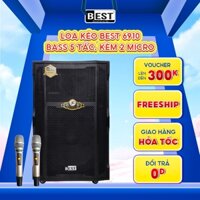 Loa kéo Best 6910 | Bass 5 Tấc ,Kèm 2 Micro, 300W, pin lên đến 8H