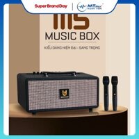 Loa kéo Best Sound M5 - Loa xách tay di động - Hệ thống 2 Loa bass 13.5cm và 2 loa treble 5cm - Có Reverb hát karaoke