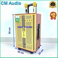 Loa kéo Bluetooth chính hãng CM Audio, K10-Bass 25 thùng gỗ cao cấp