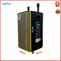 Loa Kéo Bluetooth chính hãng AZPRO,AZ-D1508,Mạch Reverb 12 núm chỉnh,bass 40-3 đường tiếng