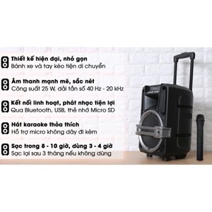 Loa kéo bluetooth Enkor L0810K