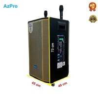 Loa kéo chính hãng AZPro AZ-D1508 Bass 40 thùng gỗ cao cấp,Mẫu loa 3 đường tiếng mạch 12 núm chỉnh