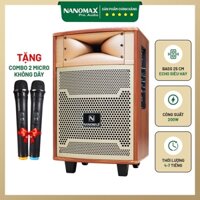 Loa kéo chính hãng Nanomax S-10B (thùng gổ, loa bass 25cm, hát hay, di chuyển dể dàng)