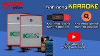 Loa kéo di động Acnos BeatBox KB40 (Bass 4 tấc) Thùng Gổ