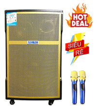 LOA KÉO DI ĐỘNG ALOKIO GF15 4 TẤC KẾT HỢP BASS TRUNG TREBLE