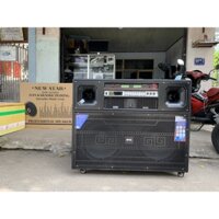 Loa kéo di động bluetooth Karaoke 4 tấc đôi DHD MTA SỬ DỤNG ĐẨY+VANG+MICRO CAO CẤP-PHÂN TẦN SỐ ( ĐIỆN 220V )