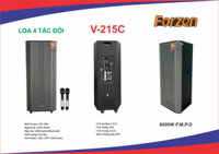 Loa kéo di động Forzen V-215C, 4 tấc đôi, 1000w