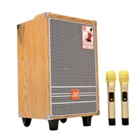 Loa kéo di động JBZ 1003 bass 2.5 tấc, Thùng gỗ 2 micro karaoke không dây [BH: 6 tháng]