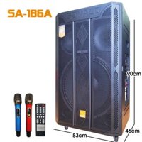 Loa Kéo di động karaoke Sonaco SA-186A Vỏ Gỗ Bass 50 Có Loa Trung hàng chính hãng , bảo hành 12 tháng 1 đổi 1 giá rẻ