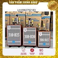 Loa kéo di động Karaoke Blutooth Azpro 306, 308, 310 - 3 đường tiếng, tặng 2 micro hát hút âm, bảo hành 12 tháng