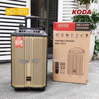 Loa Kéo Di Động KODA KD1211 Bass 30 New 2024, chất âm khuấy động không gian lớn, tặng kèm 2 tay micro không dây