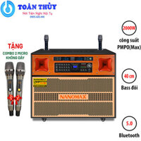 Loa kéo di động Nanomax Pro-903 2000W Bass đôi 40cm