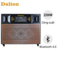 Loa kéo điện Dalton TS-15A6000 (2 bass 40cm, 2200W, Kèm 2 micro)