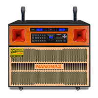Loa Kéo Điện Nanomax Pro-903 Bass Đôi 40cm 2000w N