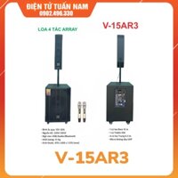 Loa kéo Forzen V15AR3, sử dụng 6 đơn vị loa, 2 mic UHF