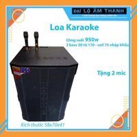 Loa kéo hát karaoke công suất lớn Bass 30 Đôi, 950W, loa hát trong gia đình và ngoài trời