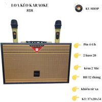LOA KÉO HÁT KARAOKE DI ĐỘNG BASS 20 KÈM 2 MIC