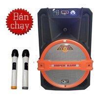 Loa Kéo Hát Karaoke Super Bass 45 Tấc CXF 1502 (tặng kèm 2 mic không dây)