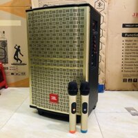 Loa kéo JBL Bass 30 Vỏ Gỗ Cao Cấp, Tặng 2 micro Hút Âm