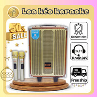 Loa kéo Karaoke Bluetooth BNIB M9 tặng kèm 2 mic, Bass 20, công suất lên đến 150W, Pin dùng 5-6H