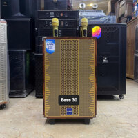 Loa kéo Karaoke Bluetooth CMF F-12: Bass 30, 3 đường tiếng, Có Reverb hỗ trợ hát karaoke. Có 2 Micro đi kèm