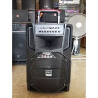 Loa kéo Karaoke Bluetooth JBA T6C: Bass 30, công suất lớn, có 2 Micro không dây đi kèm