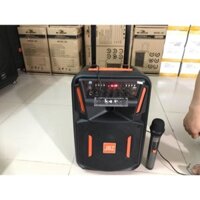 Loa Kéo Karaoke Bluetooth jbz 0802 loa nhựa micro siêu hay có đèn led