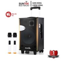 Loa Kéo Karaoke Bluetooth SUNTEK K2 - Tặng 2 Micro không dây - Bảo hành Chính hãng 1 năm