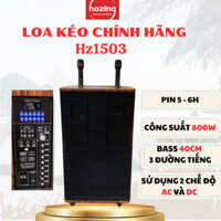 Loa kéo karaoke bluetooth HOZING 1503, BASS 40cm, 3 đường tiếng, công suất cao hát karaoke cực đỉnh